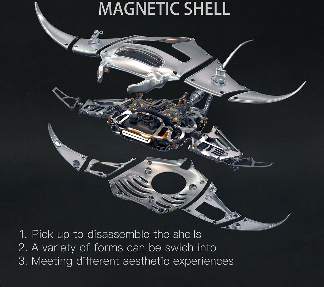 Ugeargeek Mobula Rays  Bionic Metal Models