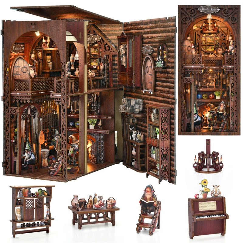 Ugeargeek Dwarf's House DIY Book Nook