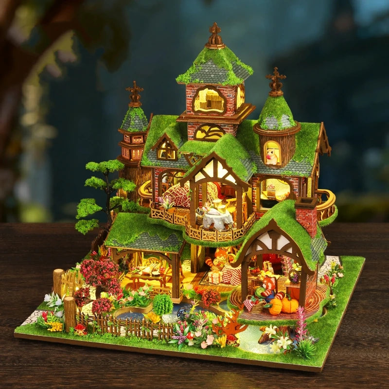 Ugeargeek Fantasy Forest Cottage Miniature House