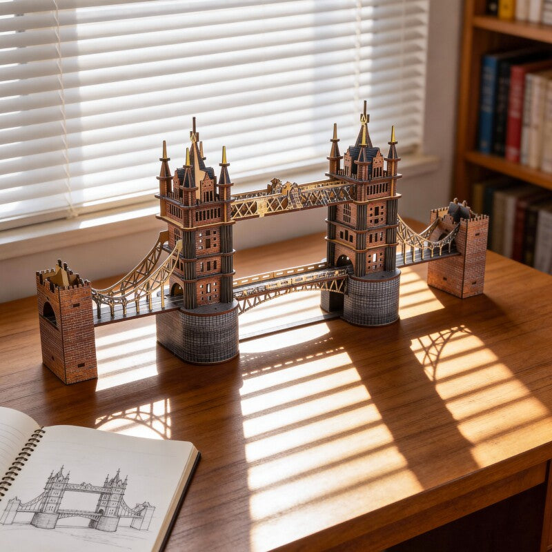 Ugeargeek London Tower Bridge 3D Wooden Puzzle