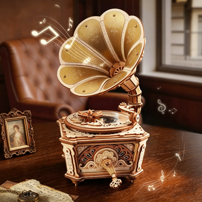 Vintage Gramophone DIY Mechanical Music Box