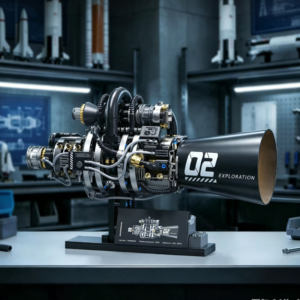 Space Exploration Thruster Engine Metal Model Kit