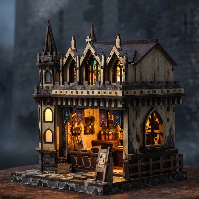 Ugeargeek Spire Magic Shop DIY Miniature House