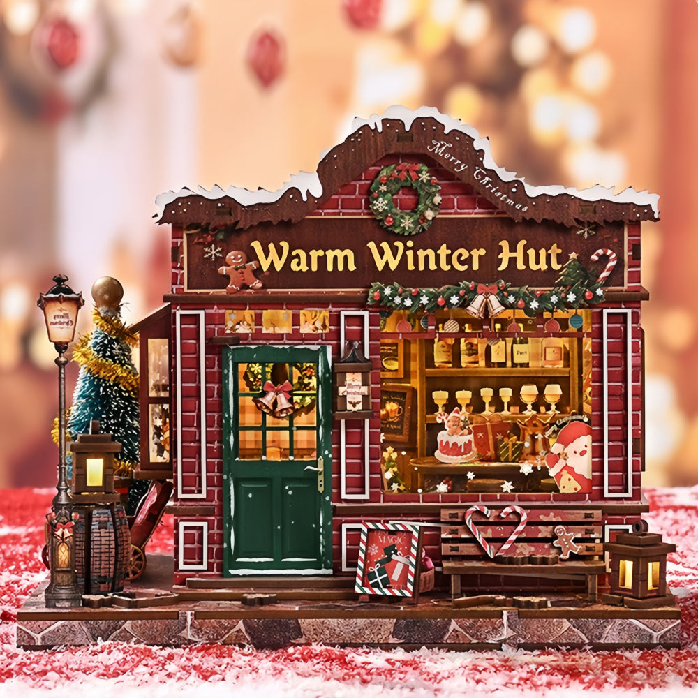 Ugeargeek Warm Winter Hut DIY 3D Miniature House