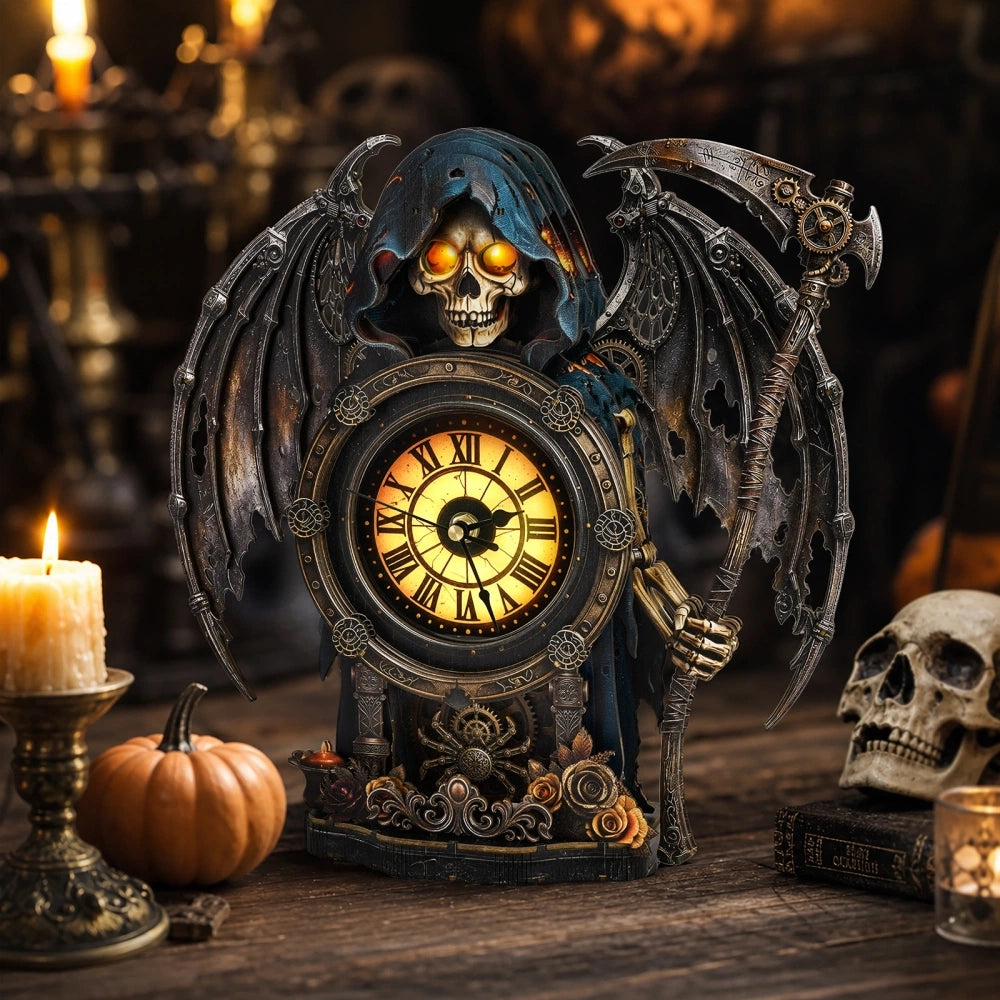 Ugeargeek Chronos Reaper 3D Mechanical Wooden Clock