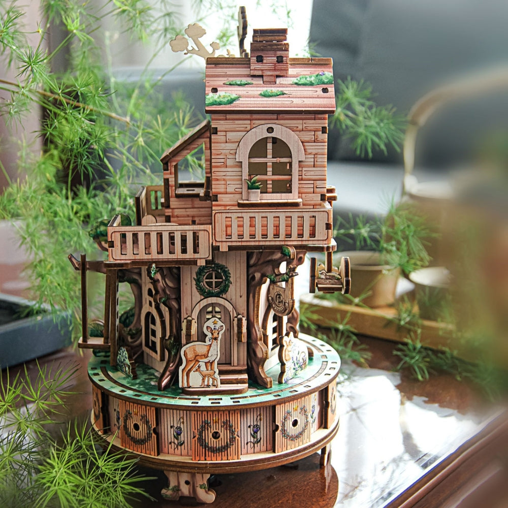 Ugeargeek Evergreen Forest Treehouse 3D Wooden Puzzle