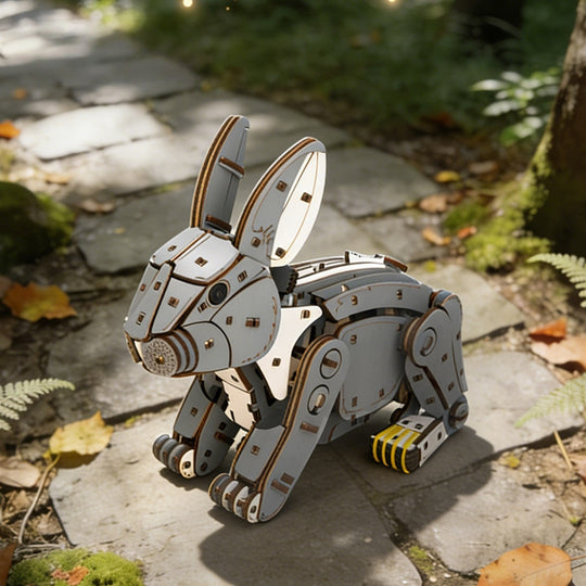 Ugeargeek Mechanical Pet Rabbit 3D Wooden Puzzle