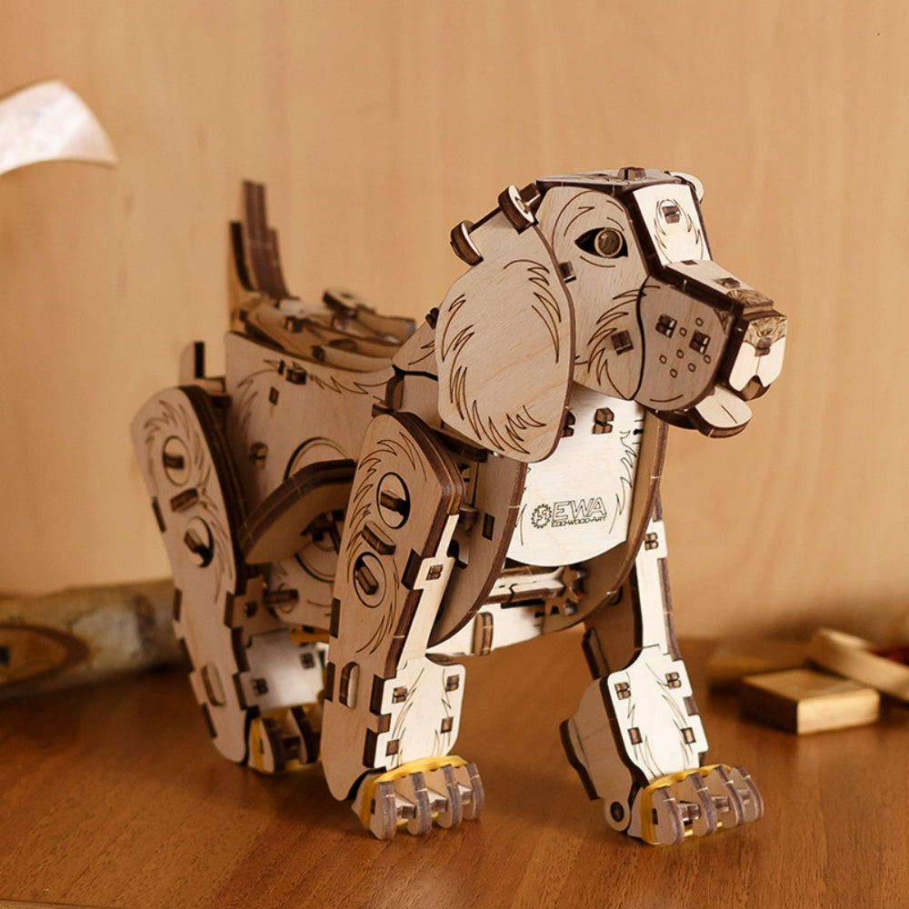Ugeargeek Mechanical Puppy Dog 3D Wooden Puzzle