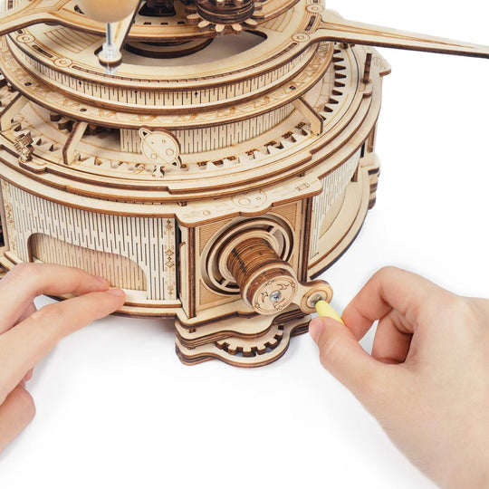 Mechanical Orrery ST001 3D Wooden Puzzle Rokr