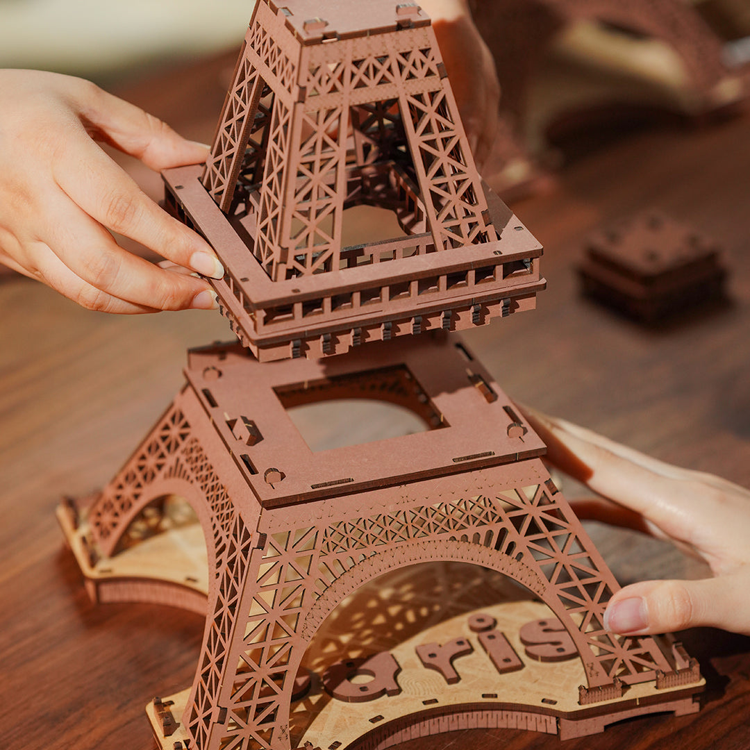 Night of the Eiffel Tower 3D Wooden Puzzle TGL01 Rolife