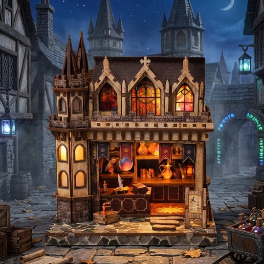 Ugeargeek Spire Magic Shop DIY Miniature House