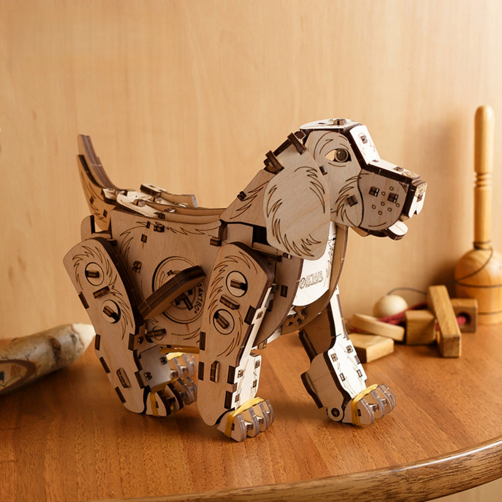 Ugeargeek Mechanical Puppy Dog 3D Wooden Puzzle