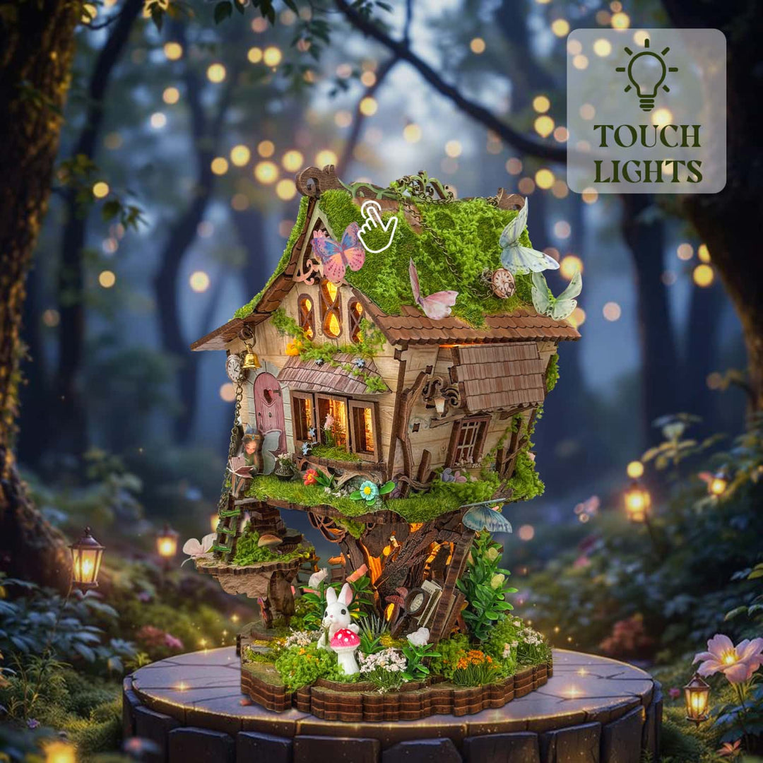 Ugeargeek Enchanted Elf Tree Cabin Building Set