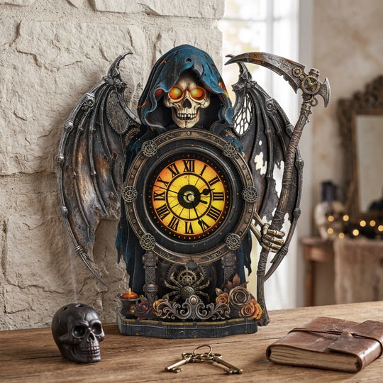 Ugeargeek Chronos Reaper 3D Mechanical Wooden Clock