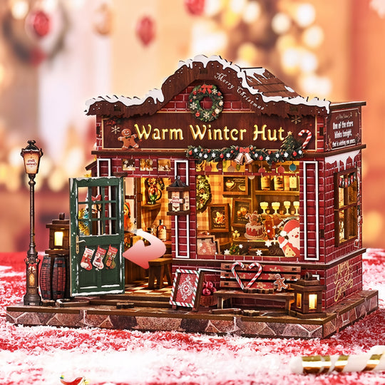 Ugeargeek Warm Winter Hut DIY 3D Miniature House