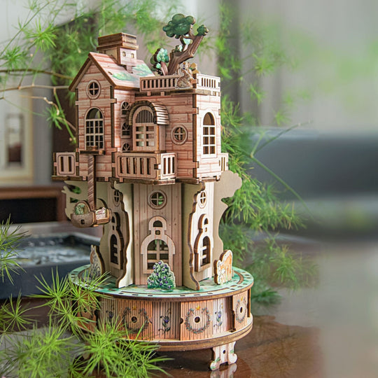 Ugeargeek Evergreen Forest Treehouse 3D Wooden Puzzle