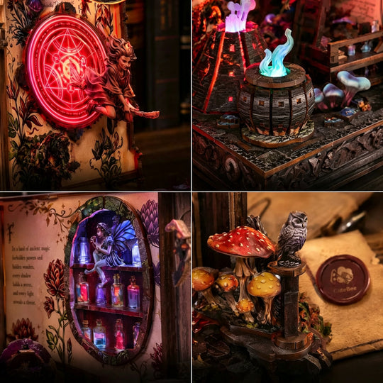 Ugeargeek The Alchemist’s Forbidden Codex 3D Book Nook