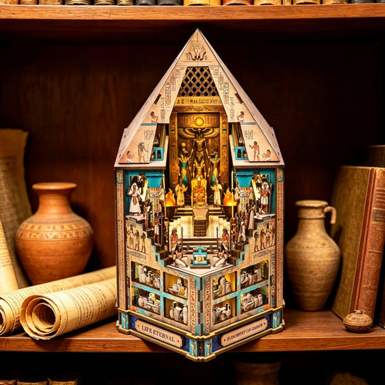Hall of Eternity Wooden Miniature House Bookend