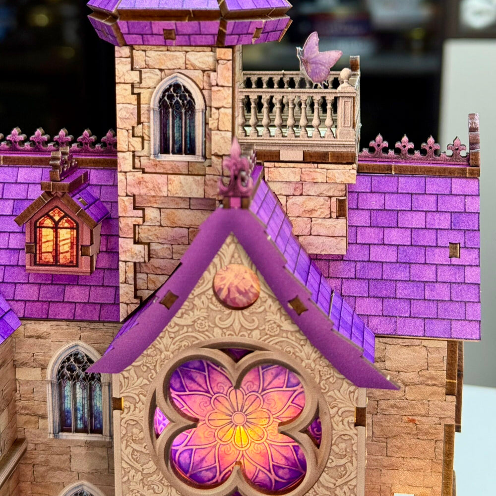 Ugeargeek Wisteria Dream Castle DIY Wooden Miniature House Kit