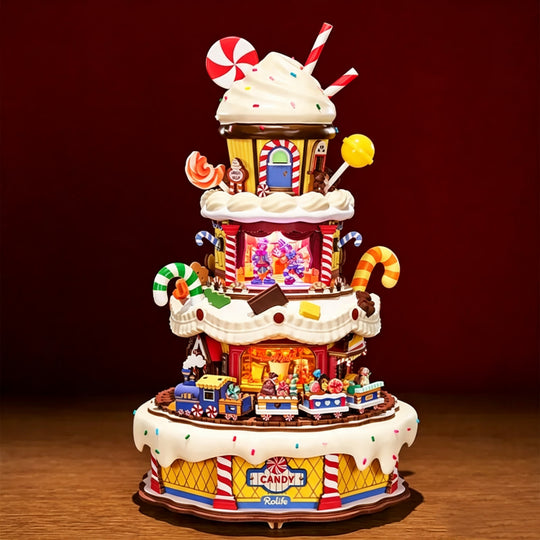 Rotating Candy Cake Mini House Assembly Kit