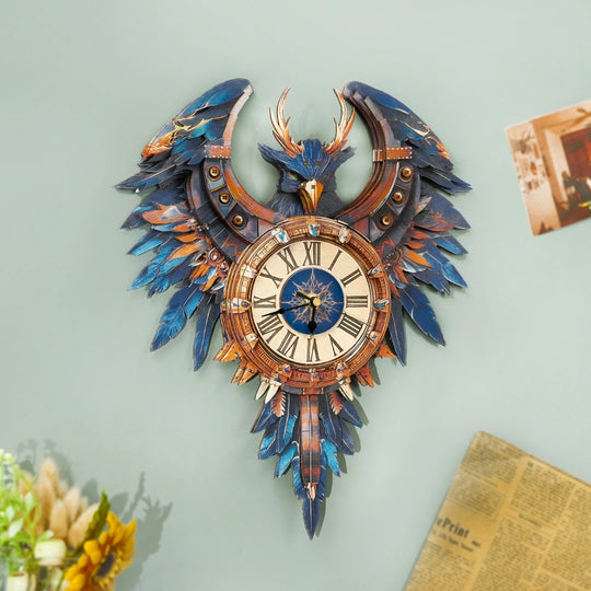 Ugeargeek Wooden Puzzle Wall Clock Series - Thunderbird