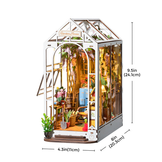 Holiday Garden House DIY Book Nook Kit TGB06 Rolife