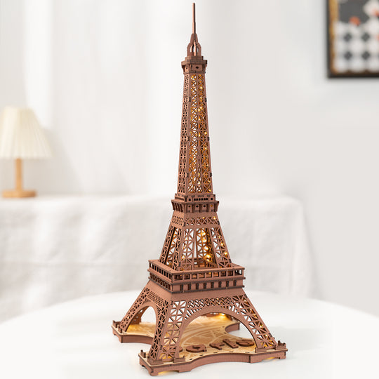 Night of the Eiffel Tower 3D Wooden Puzzle TGL01 Rolife