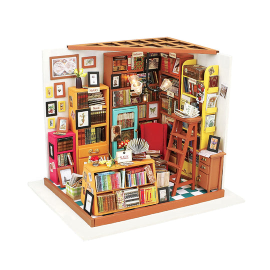 Sam's Study Library DIY Miniature House Kit DG102 Rolife