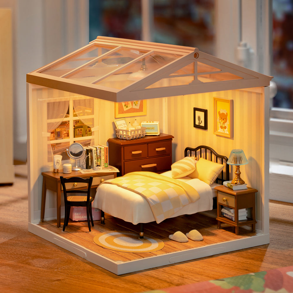 Sweet Dream Bedroom DIY Plastic Miniature House DW009 Rolife