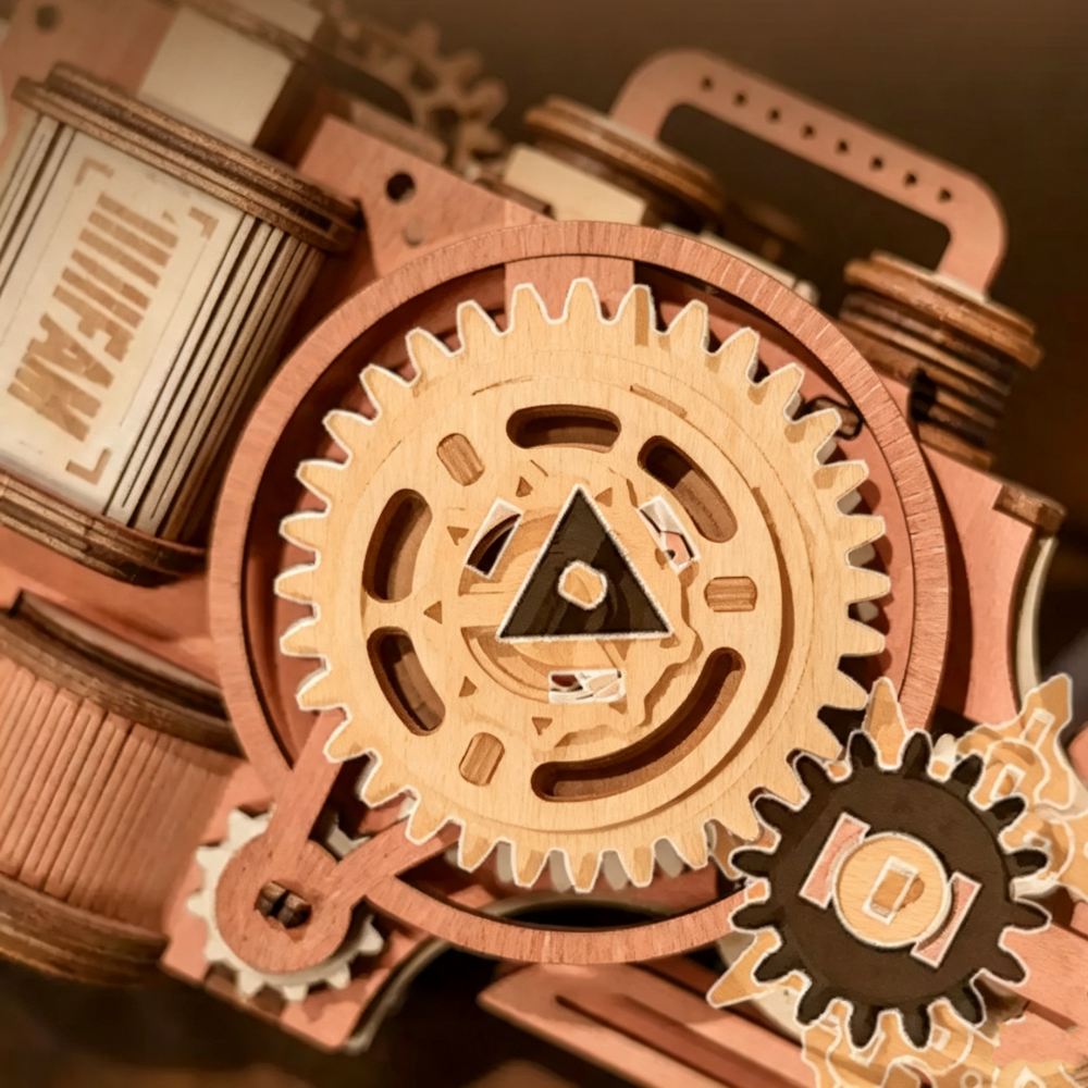 Ugeargeek Steampunk Mechanical Saw 3D Wooden Puzzle Kit