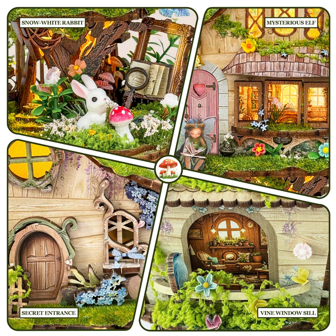 Ugeargeek Enchanted Elf Tree Cabin Building Set