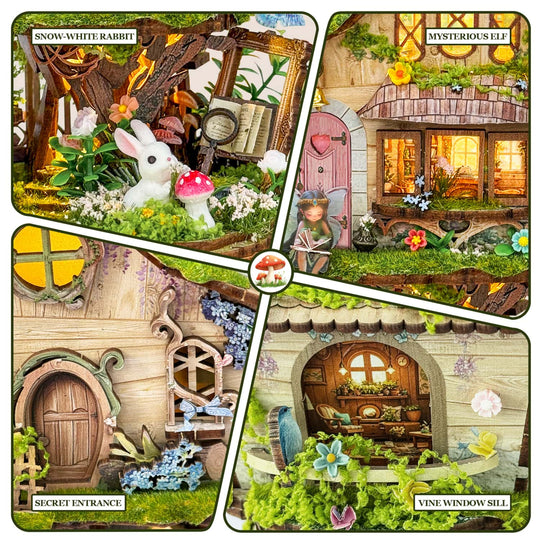 Ugeargeek Enchanted Elf Tree Cabin Building Set