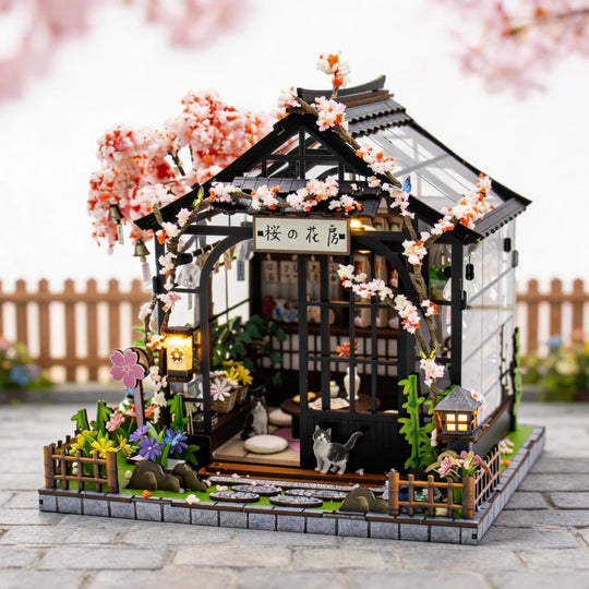 Ugeargeek DIY Miniature Sakura Greenhouse Kit