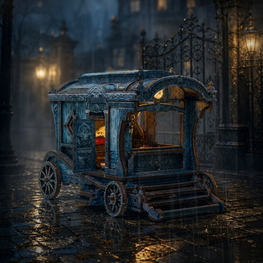 Gothic Caravan Midnight Traveler 3D Wooden Puzzle Diorama