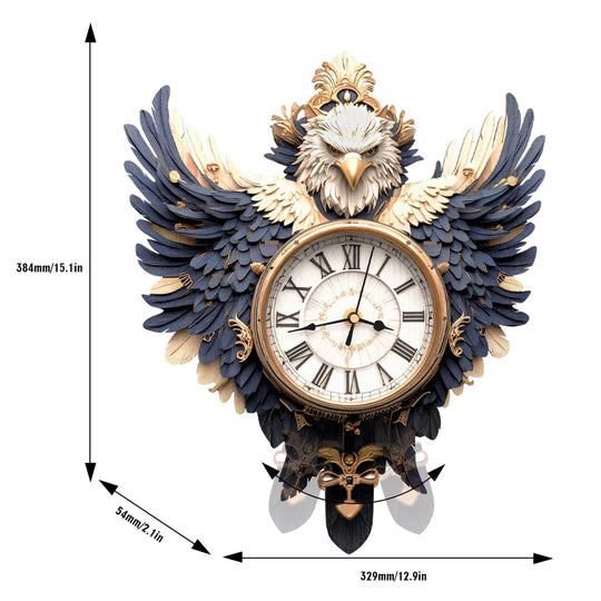 Ugeargeek Wooden Puzzle Wall Clock Series - Eagle