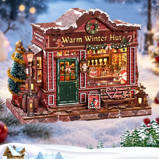 Ugeargeek Warm Winter Hut DIY 3D Miniature House