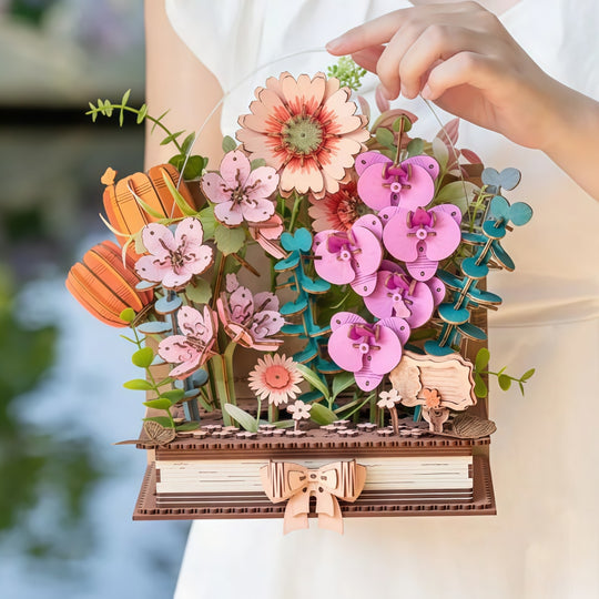 Ugeargeek 3D Wooden Flower Realm Puzzle Kit