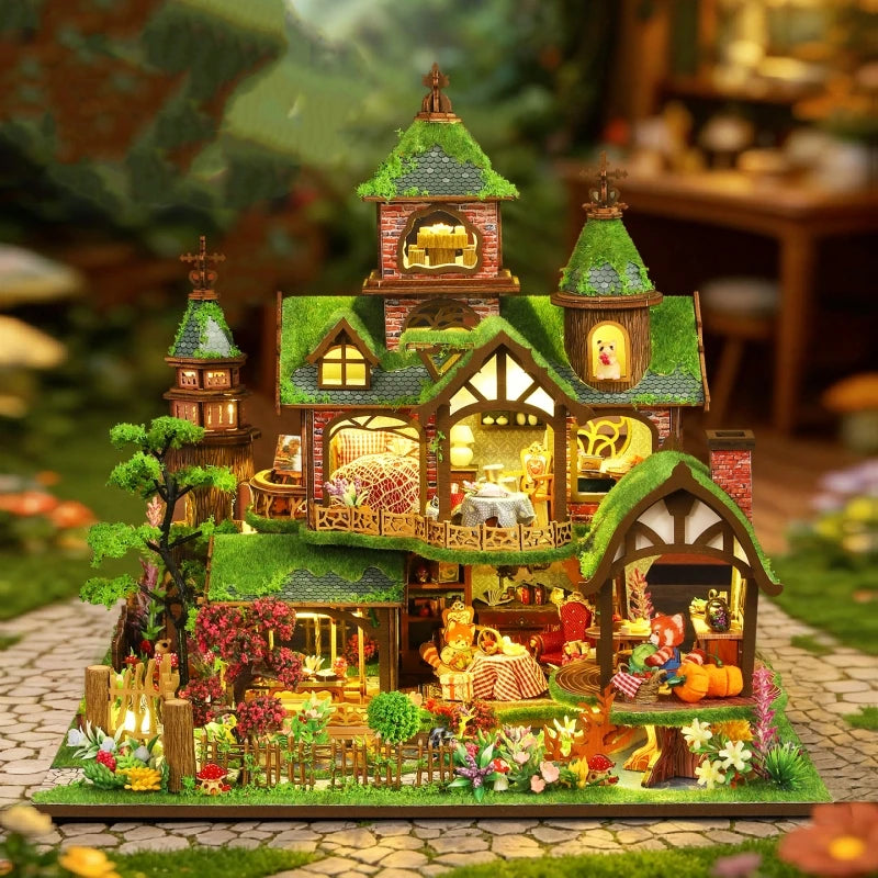 Ugeargeek Fantasy Forest Cottage Miniature House