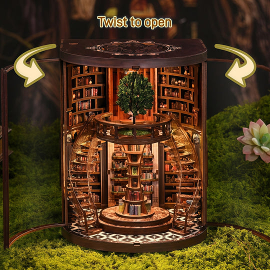 Ugeargeek Wisdom Annual Ring Library Enchanted Corner Book Nook Kit