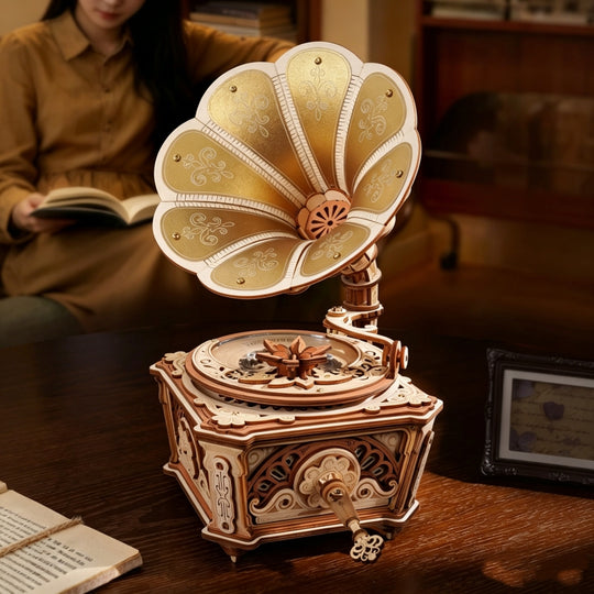 Vintage Gramophone DIY Mechanical Music Box