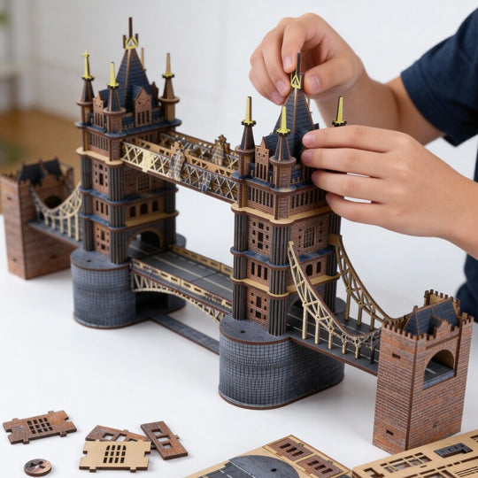 Ugeargeek London Tower Bridge 3D Wooden Puzzle