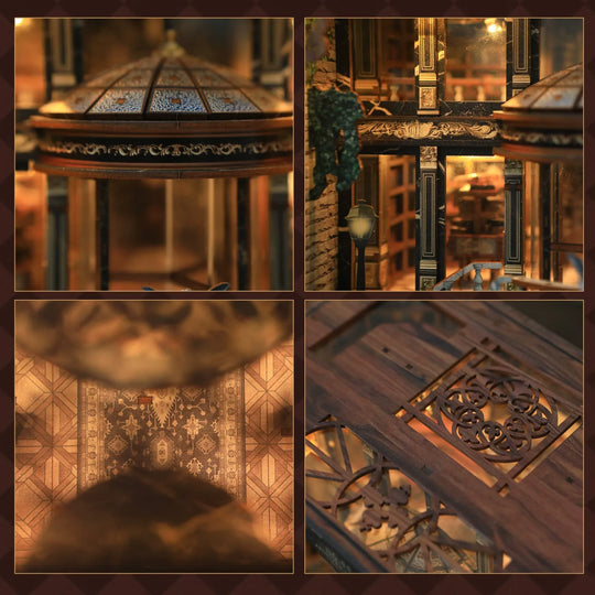Ugeargeek No.99 Archives Library DIY Wooden Book Nook