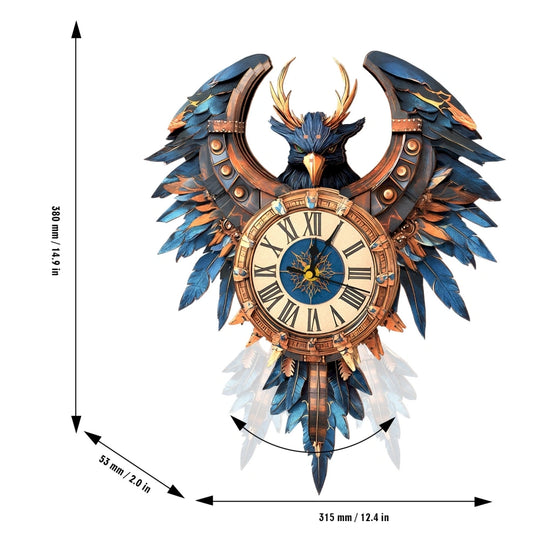 Ugeargeek Wooden Puzzle Wall Clock Series - Thunderbird