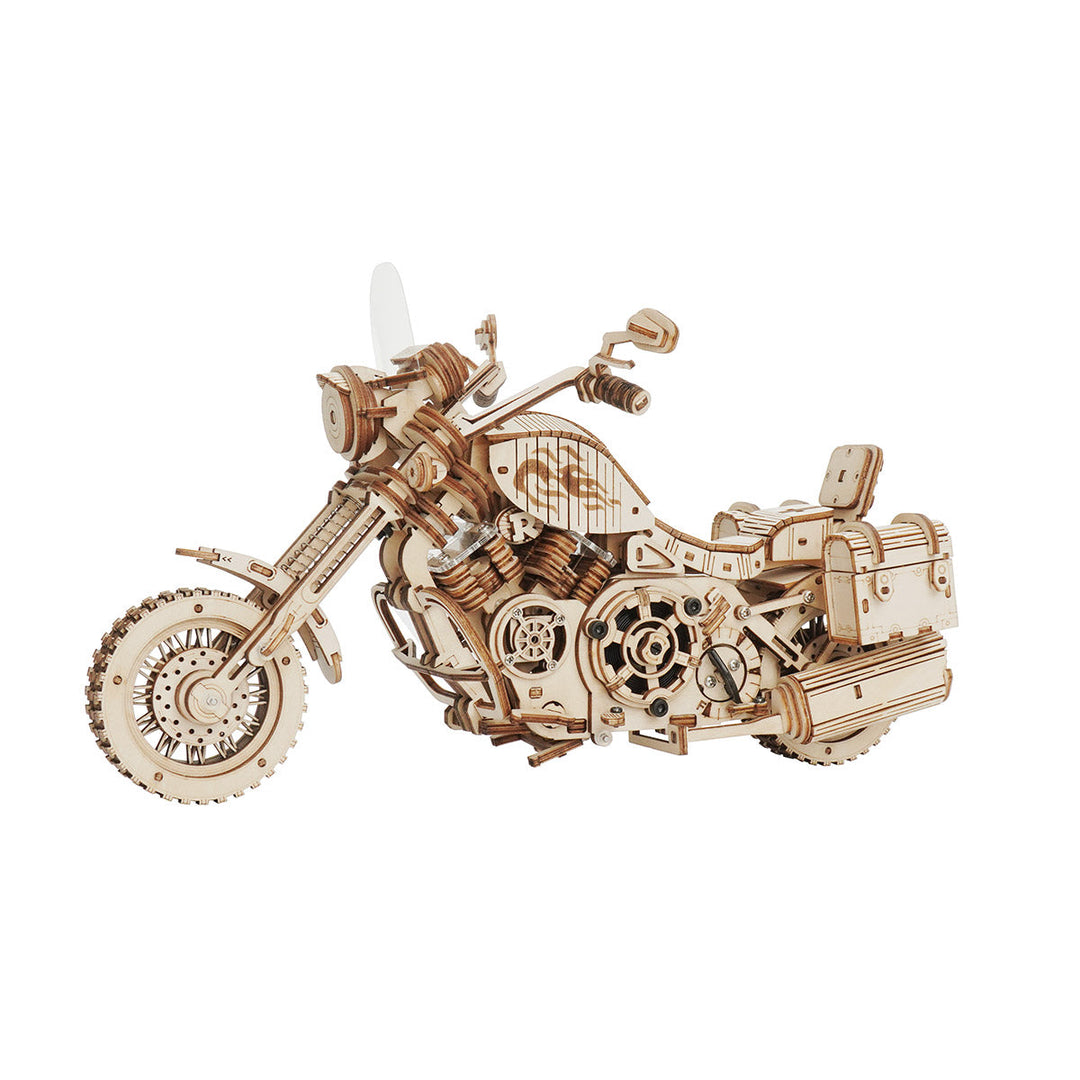 Cruiser Motorcycle LK504 3D Wooden Puzzle Rokr