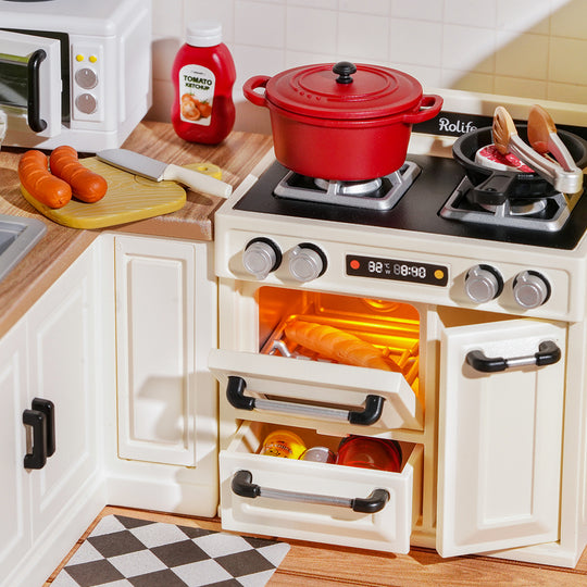 Happy Meals Cocina DIY Casa Miniatura Plástico DW008 Rolife