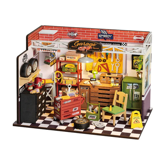 Garage Workshop DIY Miniature House Kit DG165 Rolife