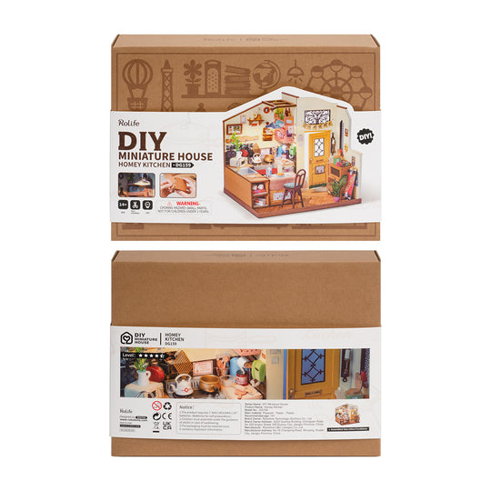 Cozy Kitchen DIY Miniature House Kit DG159 Rolife