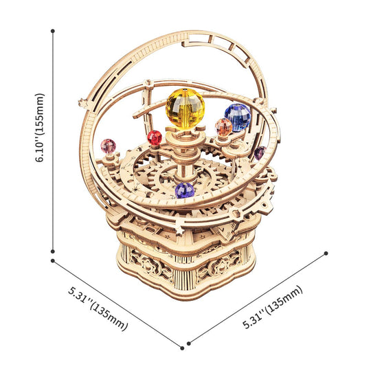 Starry Night Orrery Mechanical Music Box AMK51 Rokr