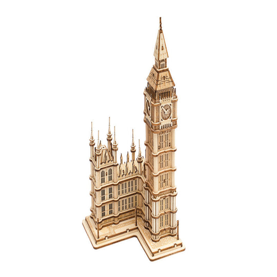 Big Ben With Lights TG507 Architecture 3D Wooden Puzzle Rolife