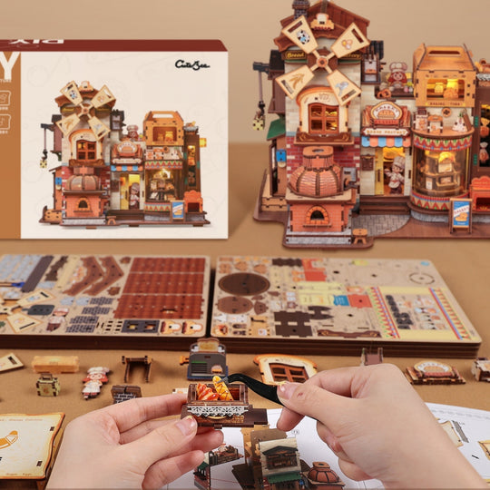 Ugeargeek Warm Whiffs Bakery 3D Wooden Puzzle